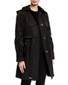 Hooded Trench Coat With