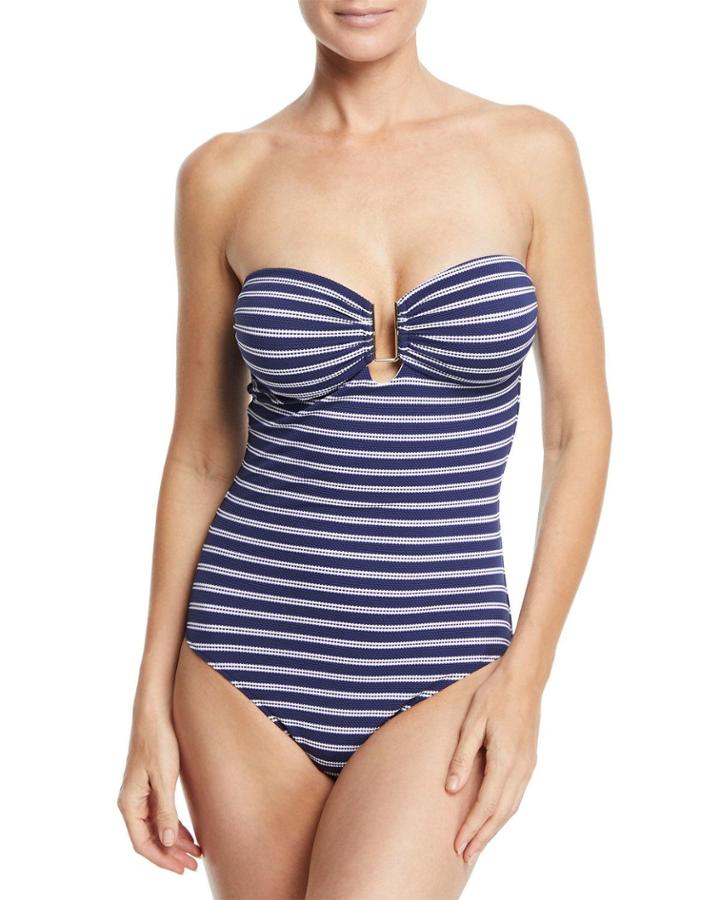 Argentina Striped One-piece Bandeau
