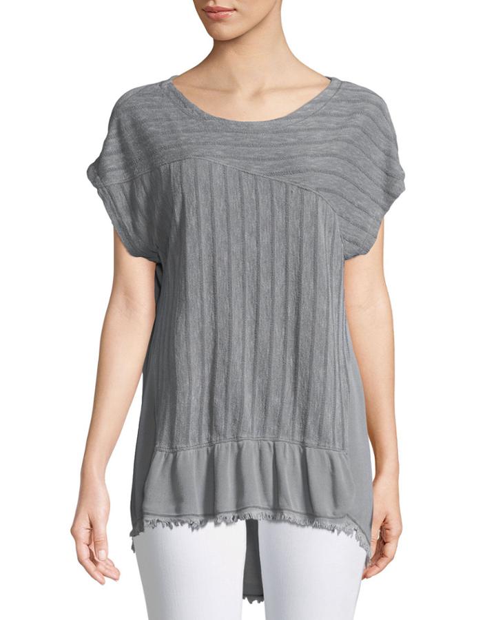 Hedda Diagonal Knit Tee