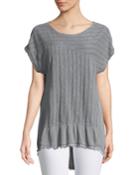 Hedda Diagonal Knit Tee