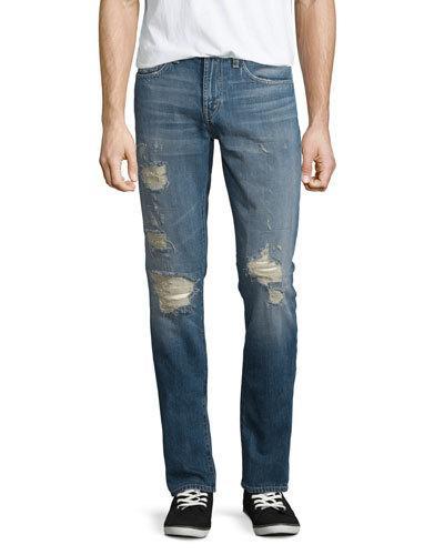 Tyler Distressed Denim Jeans, Destructed