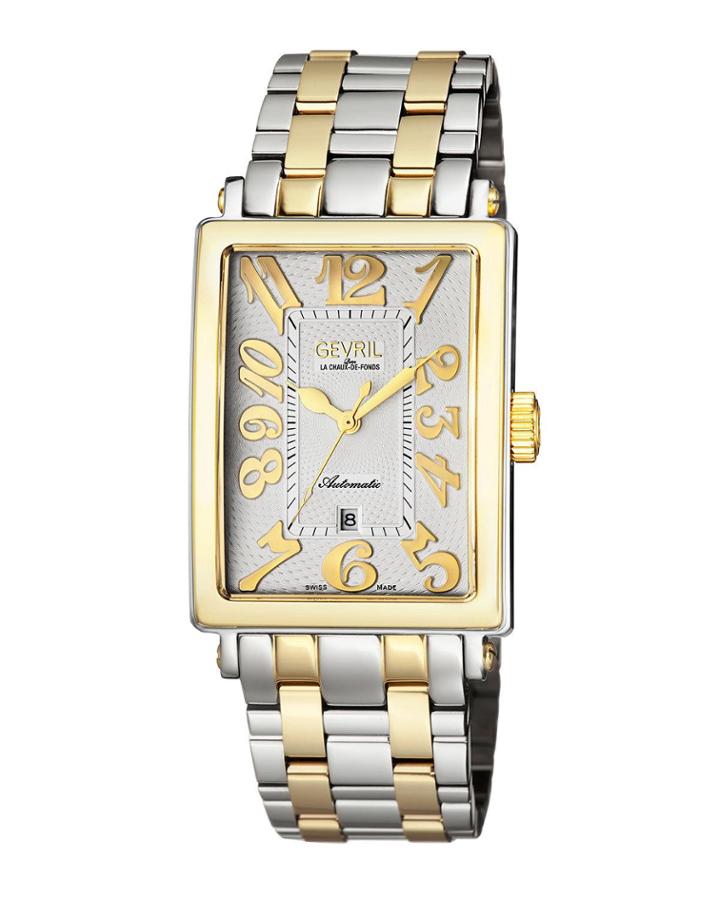 Men's Avenue Of Americas Automatic Watch W/ 18k Gold, Two-tone