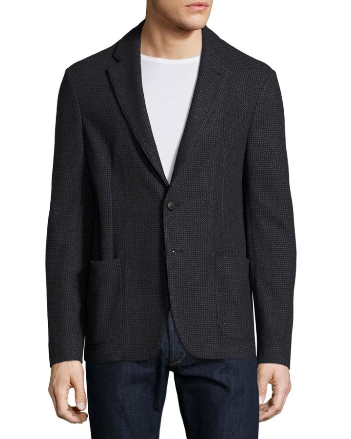 Technical Jersey Soft Jacket, Blue
