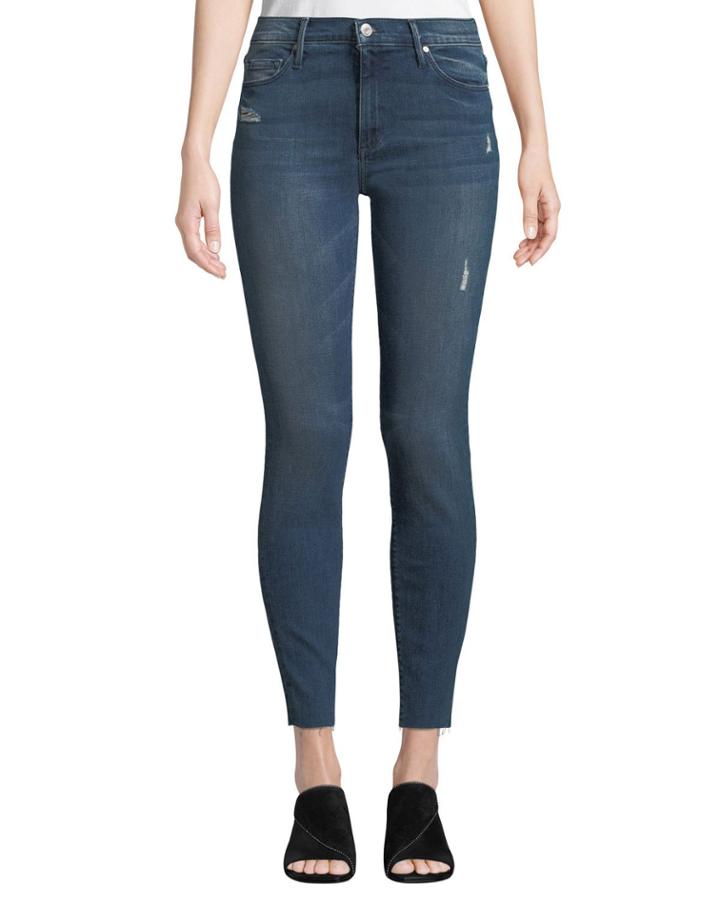 Noah Distressed Frayed-ankle