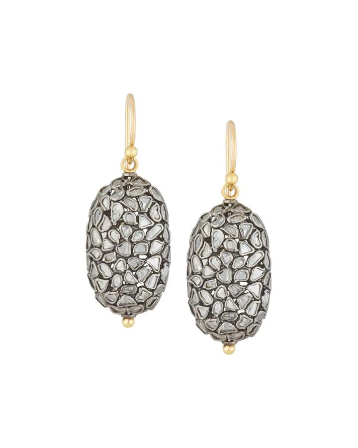 Oval Pastiche Drop Earring