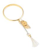 Wide Ostrich Feather Bangle Bracelet
