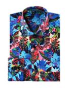 Men's Abstract Tropical Poplin Print Dress