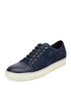 Men's Suede Cap-toe Low-top