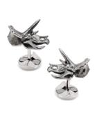 Silver Triceratops Dinosaur Cuff