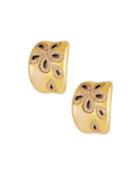 18k Rose Gold Fantasia Diamond Daisy Earrings