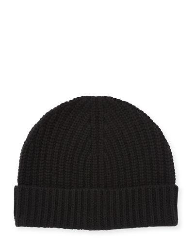 Ribbed Cuffed Beanie Hat