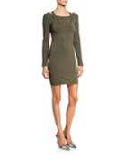 Mesh Stripe Bi-layer Long-sleeve