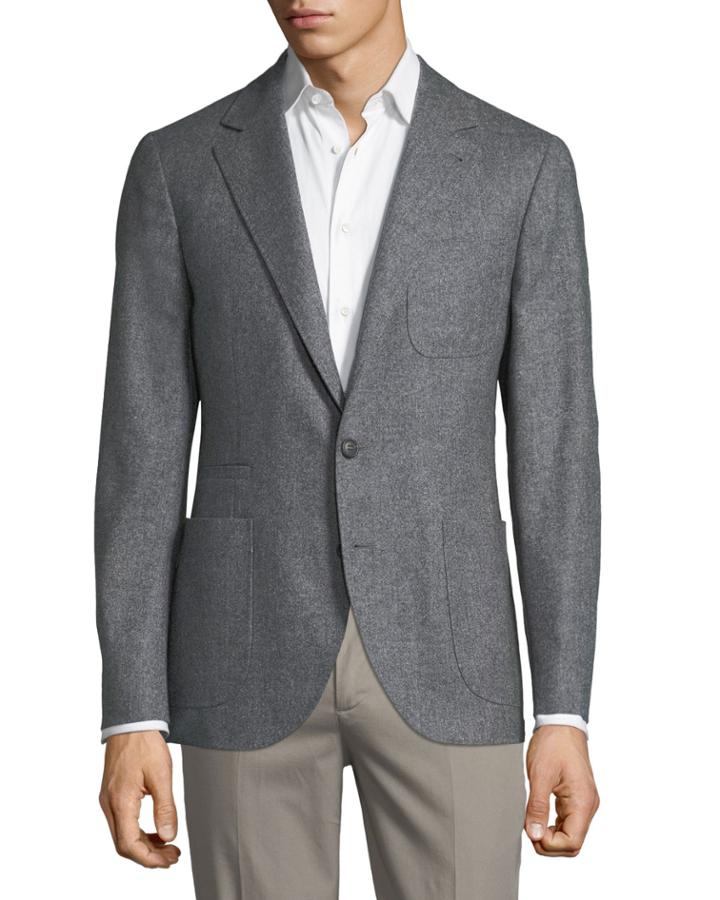 Men's Donegal Tweed Deconstructed Jacket