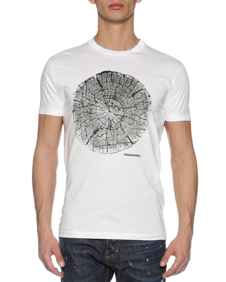 Wood Log T-shirt, White