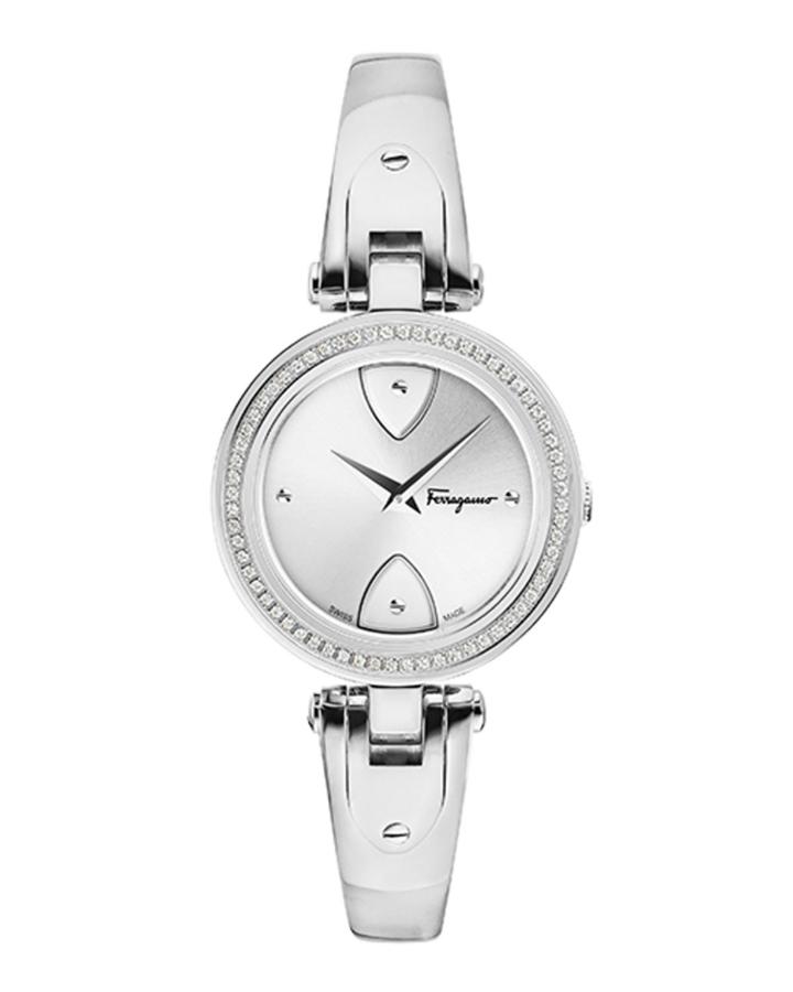 32mm Gilio Diamond Watch W/ Bangle Bracelet