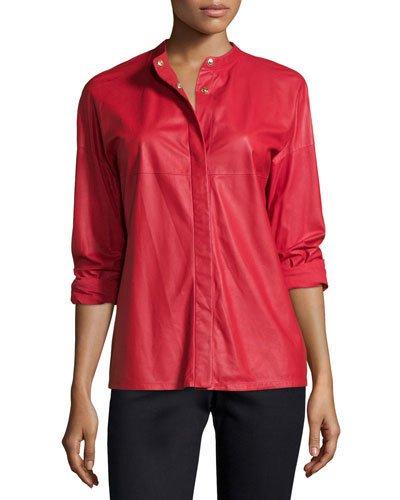 Long-sleeve Snap-front