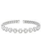 18k White Gold Diamond Cuff Bracelet