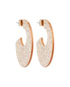 Sparkle Thick Hoop Earrings, Gold