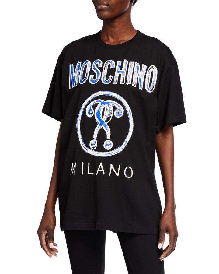 Logo Graphic Unisex T-shirt, Black