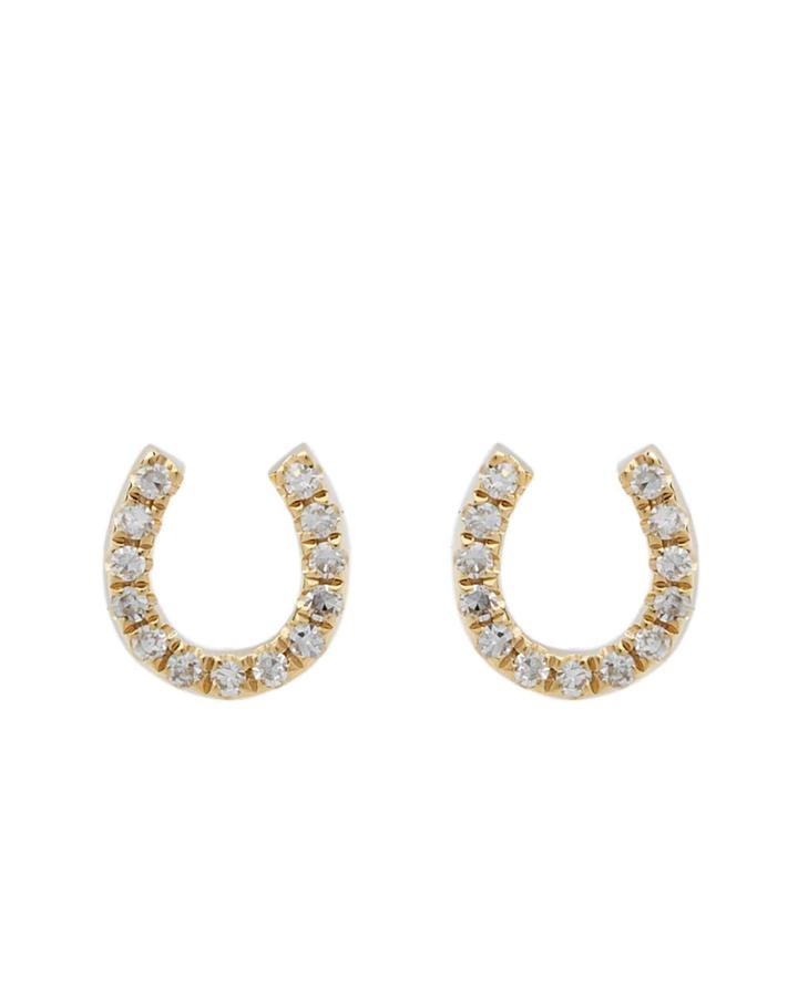 14k Diamond Horseshoe