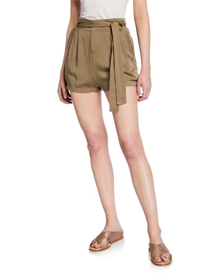 Tie-front Pleated
