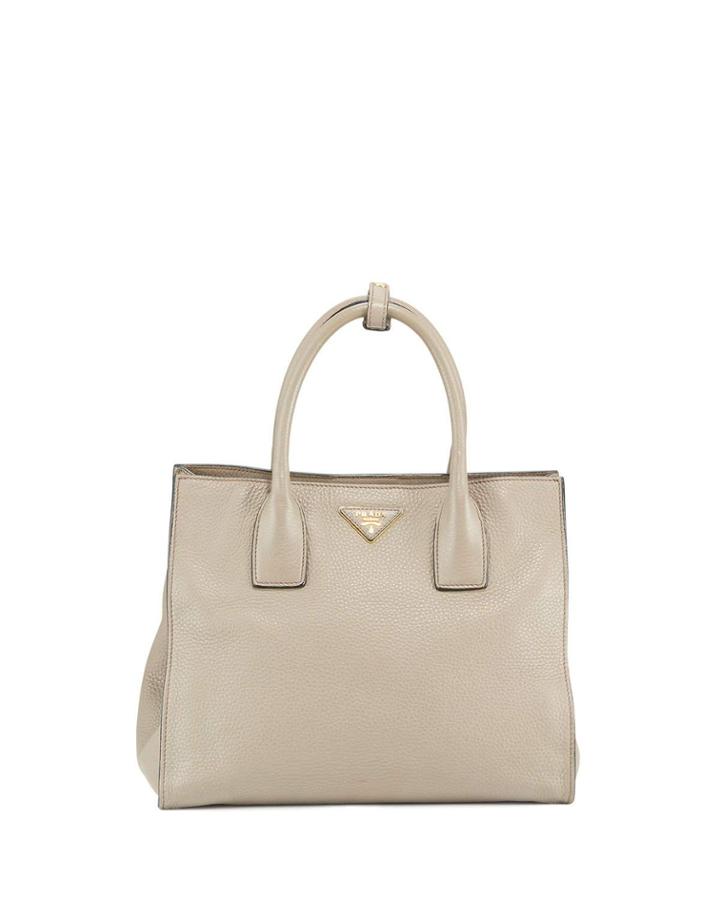 Preowned Vitello Daino Leather Tote Bag