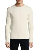Raw-edge Long-sleeve T-shirt