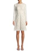 Crotchet Lace Long-sleeve Dress