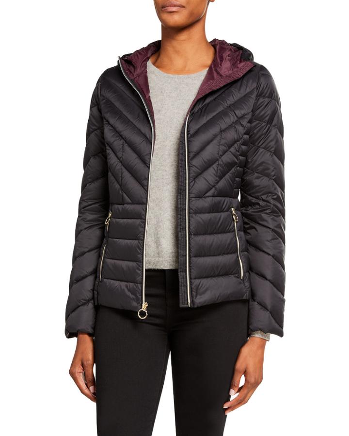 Hooded Packable Down Puffer Jacket