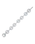 18k White Gold Diamond Pave-link Bracelet