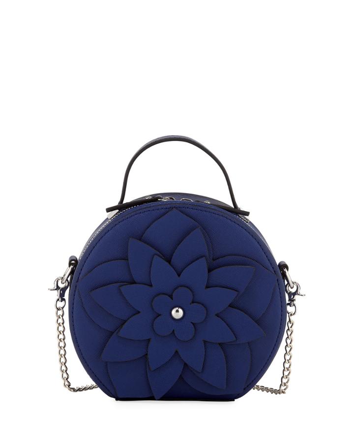 Selma Mini Round Hatbox Crossbody Bag
