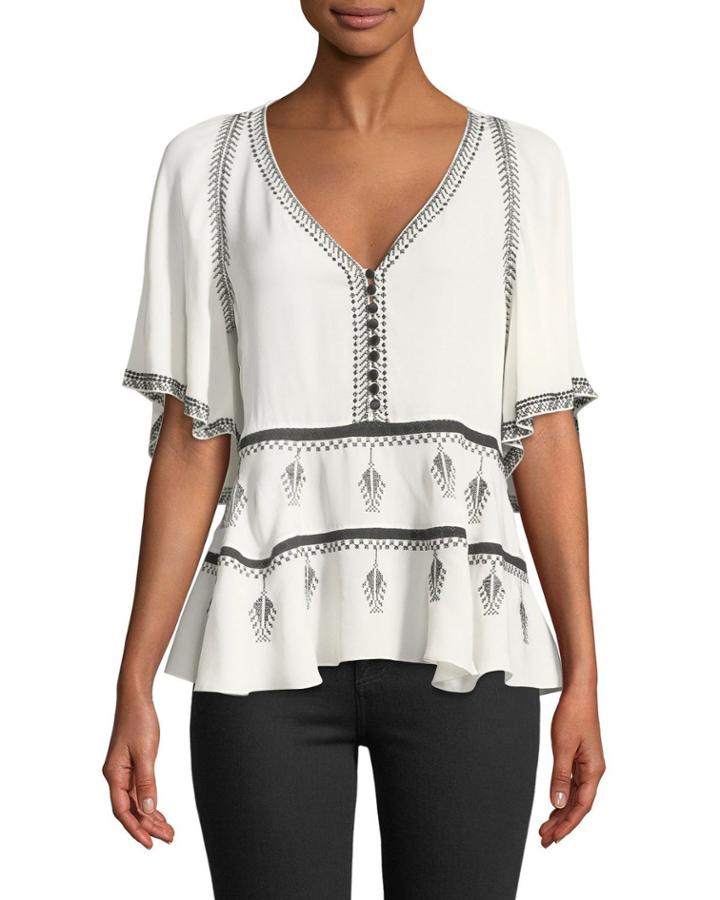 Camille Embroidered Blouse