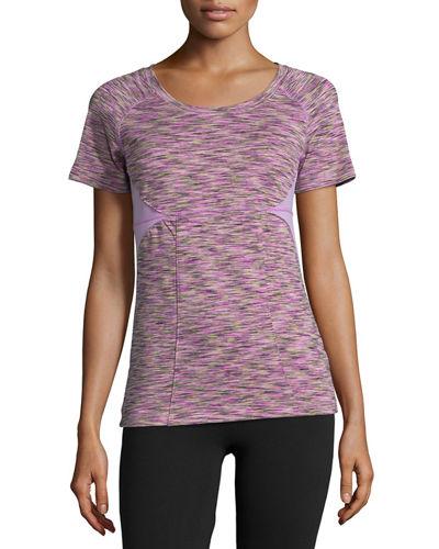 Evelyn Mesh-inset Active T-shirt