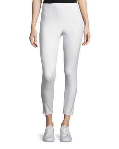 Cropped Stretch Twill High-rise Pants