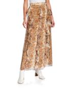 Salona Ruffle Wrap Maxi