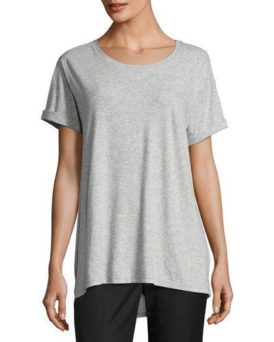 Rolled-sleeve Jersey Tee