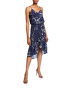 Floral-print Ruffle High-low Dress
