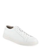Men's Low-top Leather Sneakers, White