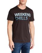 Men's Weekend Chills Printed Cotton T-shirt