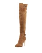 Derby Suede Over-the-knee Boots
