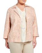 Plus Size Phillipe Linen Topper Jacket