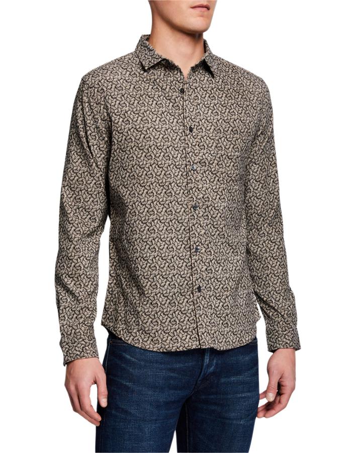 Men's Leaves Print