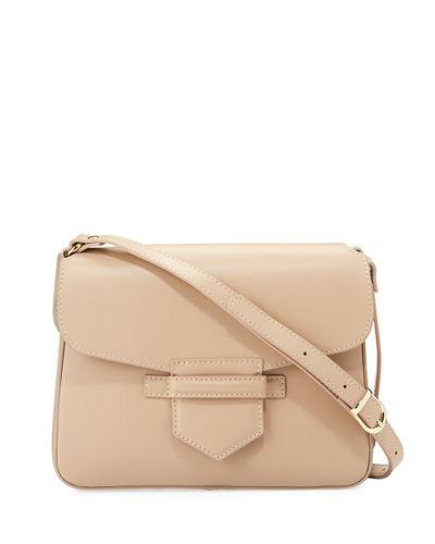 Ruga Smooth Leather Flap Crossbody Bag