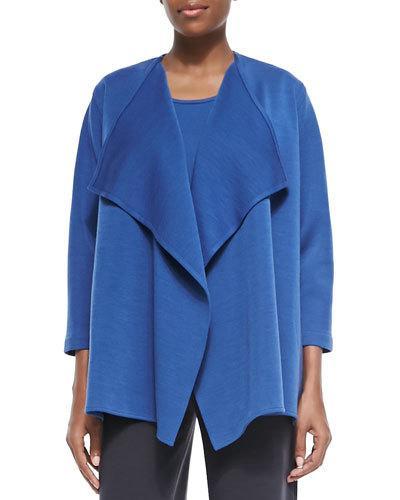 Wool Knit Draped Jacket,
