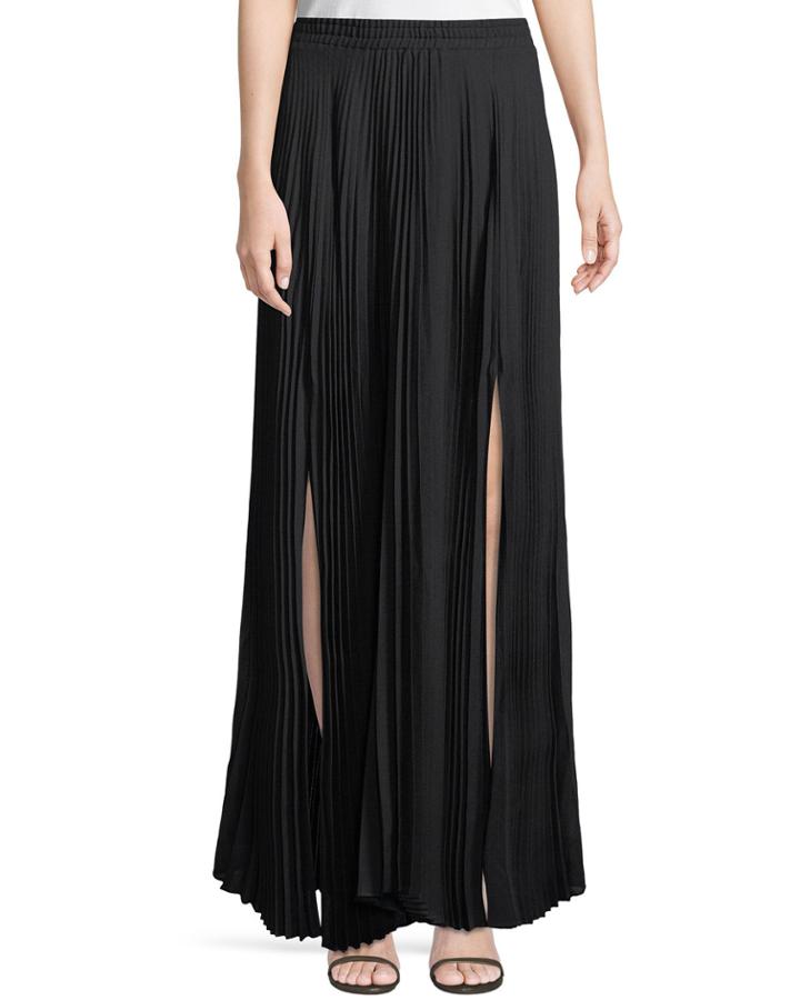 Pleated Semi-sheer Layered