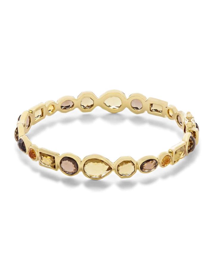18k Rock Candy Hero Gelato Mixed Hinge Bracelet In Toffee