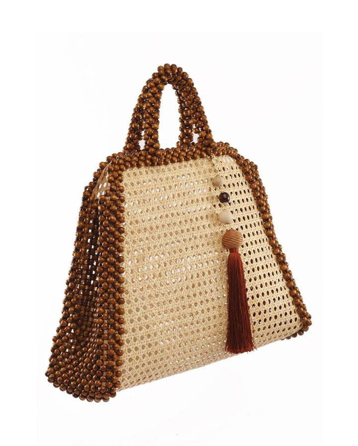 Schultz Beaded Top-handle Bag