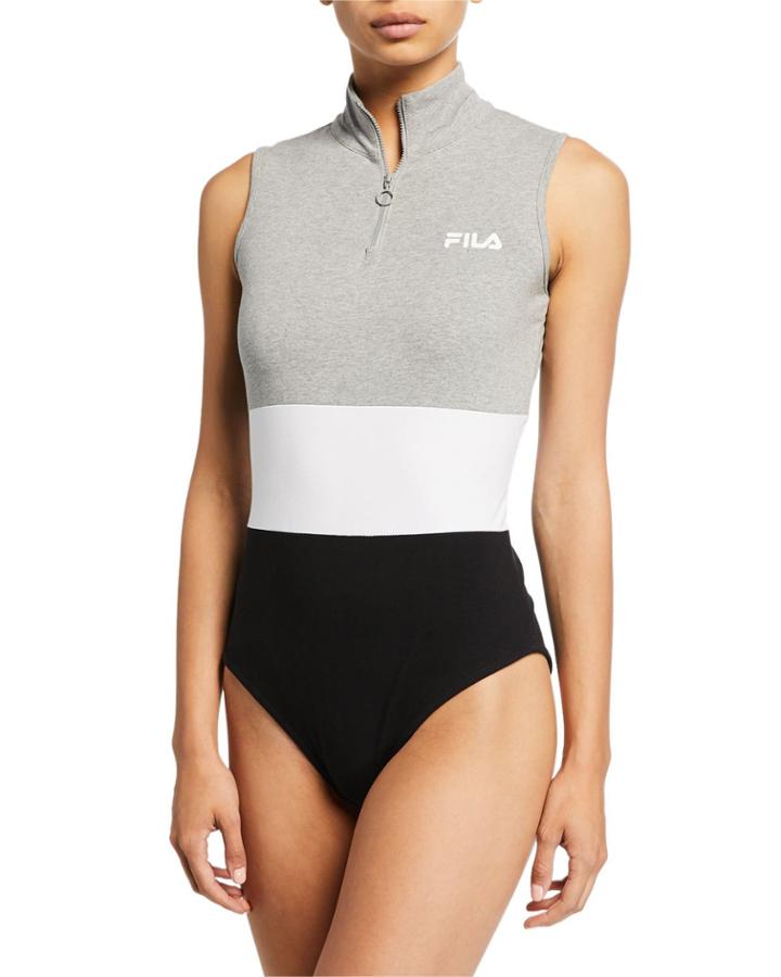 Bianca Sleeveless Colorblock Bodysuit