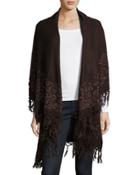 Animal-print Fringe-trim