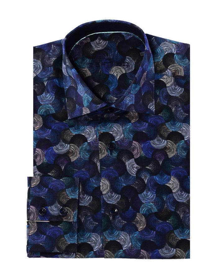 Men's Bill Multicolor Scales Poplin Print